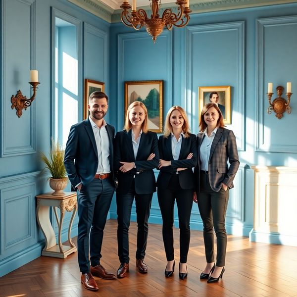 Tým finančních poradců Atelier Černý v azurové kanceláři